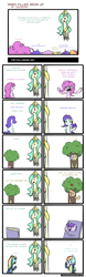 Size: 1148x3657 | Tagged: safe, artist:liracrown, character:applejack, character:fluttershy, character:pinkie pie, character:princess celestia, character:rainbow dash, character:rarity, character:twilight sparkle, cargo ship, clothing, comic, duckface, fabulous, fluttertree, happy, mane six, pajamas, shipping, tree costume, twibook