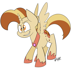 Size: 1365x1248 | Tagged: safe, artist:befishproductions, oc, oc only, oc:pan sizzle, species:alicorn, species:pony, alicorn oc, princess, signature, simple background, solo, transparent background