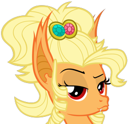 Size: 6000x5800 | Tagged: safe, artist:magister39, character:applejack, species:bat pony, species:pony, episode:simple ways, g4, my little pony: friendship is magic, absurd resolution, applebat, applejewel, bat ponified, bedroom eyes, crossing the memes, duckface, fangs, female, looking at you, race swap, raised eyebrow, simple background, smiling, solo, transparent background, vector