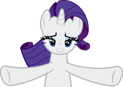 Size: 6000x4259 | Tagged: safe, artist:magister39, character:rarity, episode:canterlot boutique, g4, my little pony: friendship is magic, absurd resolution, bedroom eyes, female, hug, inkscape, offscreen character, pov, rules of rarity, simple background, solo, that was fast, transparent background, vector
