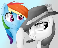 Size: 988x809 | Tagged: safe, artist:victoreach, character:rainbow dash, character:rarity, episode:rarity investigates, g4, my little pony: friendship is magic, black and white, grayscale, m'lady