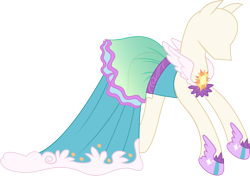 Size: 7970x5608 | Tagged: safe, artist:sugar-loop, character:princess celestia, episode:canterlot boutique, g4, my little pony: friendship is magic, absurd resolution, clothing, dress, mannequin, ponyquin, simple background, transparent background, tripping the light, vector