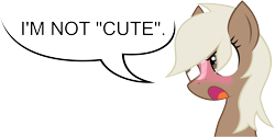 Size: 7217x3609 | Tagged: safe, artist:frankier77, artist:plone, species:earth pony, species:pony, :o, blatant lies, blushing, crossover, cute, embarrassed, epona, eponadorable, female, glare, i'm not cute, lies, mare, open mouth, ponified, simple background, the legend of zelda, transparent background, tsundere, vector