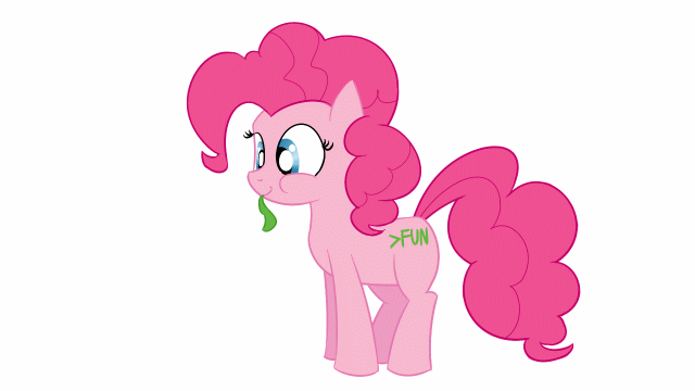 Size: 640x360 | Tagged: safe, artist:cheshiresdesires, character:gummy, character:pinkie pie, animated, female, mlpgdraws, opening, solo