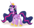Size: 3172x2577 | Tagged: safe, artist:moemneop, character:twilight sparkle, character:twilight sparkle (alicorn), species:alicorn, species:pony, g4, crown, female, hoof shoes, jewelry, mare, older, peytral, regalia, simple background, smiling, solo, three quarter view, tiara, ultimate twilight, white background