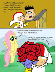 Size: 786x1016 | Tagged: safe, artist:cartuneslover16, character:fluttershy, comic sans, crossover, kick buttowski suburban daredevil, text