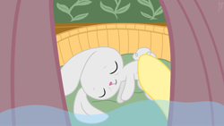 Size: 1280x720 | Tagged: safe, artist:frankier77, character:angel bunny, character:fluttershy, crying, dead, fluttervision, hair, pov, sad, tragedy