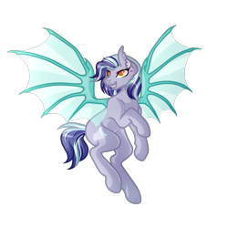 Size: 5000x5000 | Tagged: safe, artist:amazing-artsong, oc, oc only, oc:rain, species:bat pony, species:pony, absurd resolution, female, mare, simple background, solo, spread wings, transparent background, wings