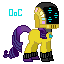 Size: 64x64 | Tagged: safe, artist:ogaraorcynder, character:rarity, species:pony, animated, clothing, costume, daft punk, daft rarity, female, gif, helmet, pixel art, simple background, solo, transparent background