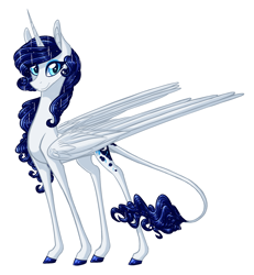 Size: 1895x2053 | Tagged: safe, artist:australian-senior, character:rarity, species:alicorn, species:pony, alicornified, alternate cutie mark, alternate universe, colored hooves, female, leonine tail, race swap, raricorn, simple background, sketch, solo, white background