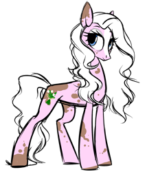 Size: 1714x2000 | Tagged: safe, artist:kellythedrawinguni, oc, oc only, oc:lady, species:earth pony, species:pony, female, mare, simple background, solo, transparent background