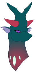 Size: 425x850 | Tagged: safe, artist:combatkaiser, character:pharynx, character:prince pharynx, species:changeling, species:reformed changeling, episode:to change a changeling, g4, my little pony: friendship is magic, bramatherium, bust, simple background, transparent background