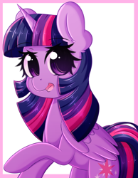 Size: 2270x2926 | Tagged: safe, artist:fluffymaiden, character:twilight sparkle, character:twilight sparkle (alicorn), species:alicorn, species:pony, cute, female, looking at you, mare, open mouth, smiling, solo, twiabetes