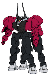 Size: 332x501 | Tagged: safe, artist:combatkaiser, edit, character:lord tirek, crossover, gundam, helmwige reincar, male, mecha, mobile suit, mobile suit gundam, mobile suit gundam iron-blooded orphans, simple background, solo, transparent background
