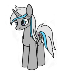 Size: 567x683 | Tagged: safe, artist:dsb71013, oc, oc only, oc:symphony, species:pony, species:unicorn, cutie mark, female, mare, simple background, solo, standing, white background
