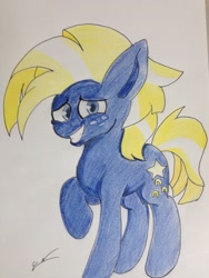 Size: 2448x3264 | Tagged: safe, artist:luxiwind, character:star tracker, species:earth pony, species:pony, episode:once upon a zeppelin, g4, my little pony: friendship is magic, male, solo, stallion, traditional art