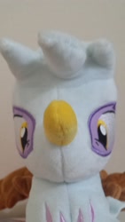Size: 2322x4128 | Tagged: safe, artist:onlyfactory, photographer:horsesplease, character:gilda, species:griffon, birb, bootleg, close-up, irl, photo, plushie, solo