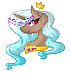 Size: 1961x2041 | Tagged: safe, artist:amazing-artsong, oc, oc only, oc:gentle beach, species:pony, bust, jewelry, portrait, regalia, simple background, solo, transparent background