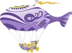 Size: 13694x10000 | Tagged: safe, artist:pirill, episode:sweet and elite, g4, my little pony: friendship is magic, .ai available, absurd resolution, airship, lavender spirit, no pony, resource, simple background, transparent background, vector, vehicle