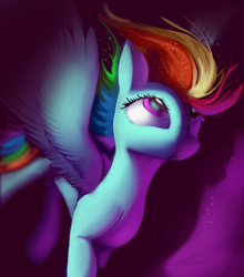 Size: 3800x4320 | Tagged: safe, artist:auroriia, character:rainbow dash, species:pegasus, species:pony, female, mare, multicolored hair, solo