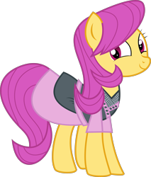 Size: 5997x7054 | Tagged: safe, artist:digimonlover101, character:pursey pink, species:earth pony, species:pony, episode:fake it 'til you make it, absurd resolution, clothing, female, simple background, smiling, transparent background, vector