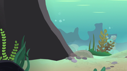 Size: 1280x720 | Tagged: safe, artist:php43, edit, episode:surf and/or turf, g4, my little pony: friendship is magic, background, bubble, kelp, ms paint, ocean, reef, rock, scenery, seaweed, stock image, underwater
