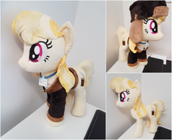 Size: 2468x2016 | Tagged: safe, artist:epicrainbowcrafts, character:march gustysnows, species:pony, clothing, coat, cute, female, hat, irl, mare, photo, plushie, smiling, solo