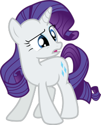 Size: 4472x5541 | Tagged: safe, artist:digimonlover101, character:rarity, species:pony, species:unicorn, episode:best gift ever, episode:mystery voice, g4, my little pony: friendship is magic, absurd resolution, female, inkscape, mare, open mouth, simple background, solo, transparent background, vector