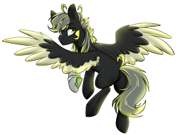 Size: 1657x1275 | Tagged: safe, artist:cloud-fly, oc, oc:golden age, species:pegasus, species:pony, male, simple background, solo, stallion, transparent background, two toned wings