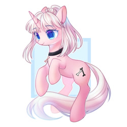 Size: 2000x2000 | Tagged: safe, artist:leafywind, oc, oc only, species:pony, species:unicorn, female, mare, simple background, solo