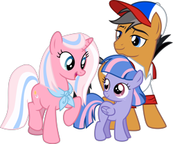 Size: 6596x5491 | Tagged: safe, artist:digimonlover101, character:clear sky, character:quibble pants, character:wind sprint, species:earth pony, species:pegasus, species:pony, species:unicorn, episode:common ground, g4, my little pony: friendship is magic, absurd resolution, cap, captiwinding, clothing, cute, family, female, filly, foal, freckles, happy, hat, male, mare, neckerchief, open mouth, shirt, simple background, smiling, sprintabetes, stallion, that was fast, transparent background, trio, vector