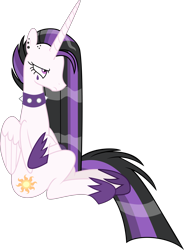 Size: 5723x7797 | Tagged: safe, artist:digimonlover101, character:princess celestia, species:alicorn, species:pony, episode:between dark and dawn, g4, my little pony: friendship is magic, celestia is not amused, female, mare, punklestia, simple background, transparent background, unamused, vector
