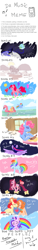 Size: 720x4700 | Tagged: safe, artist:elskafox, character:cup cake, character:fluttershy, character:nightmare moon, character:pear butter, character:pinkamena diane pie, character:pinkie pie, character:princess luna, character:rainbow dash, character:starlight glimmer, character:twilight sparkle, character:twilight sparkle (alicorn), species:alicorn, species:pony, episode:the perfect pear, g4, my little pony: friendship is magic, comic, earth, moon, ocean, rainbow, song reference