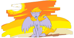 Size: 1351x703 | Tagged: safe, artist:enma-darei, character:derpy hooves, species:pegasus, species:pony, female, gray, mare, ms paint, paint, sky, wings