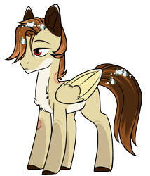 Size: 899x1051 | Tagged: safe, artist:cloud-fly, oc, species:pegasus, species:pony, bite mark, male, simple background, solo, stallion, transparent background