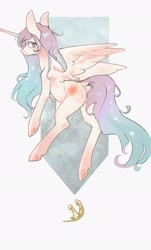 Size: 1156x1916 | Tagged: safe, artist:toki, character:princess celestia, species:alicorn, species:pony, female, jewelry, looking back, mare, missing accessory, solo, tiara