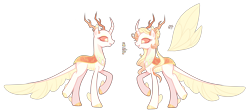 Size: 5008x2252 | Tagged: safe, artist:manella-art, oc, oc:galaxy light, parent:princess celestia, parent:thorax, parents:thoralestia, species:changepony, bald, female, hybrid, offspring, reference sheet, simple background, solo, transparent background