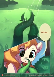 Size: 2894x4093 | Tagged: safe, artist:luciferamon, character:pear butter, species:earth pony, species:pony, comic:sprouts & the fruit of love, female, mare, solo