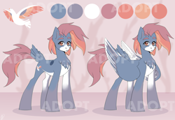 Size: 3600x2480 | Tagged: safe, artist:tigra0118, oc, species:pegasus, species:pony, adoptable, auction, commission, female, link in description, my little pony, reference, solo, your character here