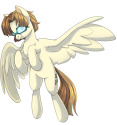 Size: 2052x2196 | Tagged: safe, artist:tigra0118, character:zipporwhill, species:pegasus, species:pony, g4, cutie mark, female, glasses, older, older zippoorwhill, simple background, solo, spread wings, white background, wings, ych result