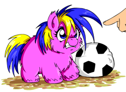 Size: 550x400 | Tagged: safe, artist:marcusmaximus, fluffy pony, fluffy pony original art, football