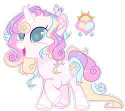 Size: 1024x910 | Tagged: safe, artist:manella-art, base used, oc, oc:rainbow heart, parent:oc:rainbow harmony, parent:sweetie belle, parents:canon x oc, species:pony, species:unicorn, colored pupils, female, filly, offspring, simple background, solo, transparent background