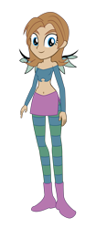 Size: 1415x3375 | Tagged: safe, artist:invisibleink, artist:lhenao, base used, my little pony:equestria girls, barely eqg related, belly button, clothing, crossover, equestria girls-ified, irma lair, midriff, short shirt, simple background, transparent background, w.i.t.c.h.