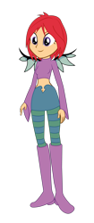 Size: 1415x3375 | Tagged: safe, artist:invisibleink, artist:lhenao, base used, my little pony:equestria girls, barely eqg related, belly button, crossover, equestria girls-ified, female, midriff, simple background, solo, transparent background, w.i.t.c.h., will vandom