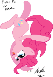 Size: 1059x1536 | Tagged: safe, artist:kittyhawk-contrail, character:pinkie pie, species:earth pony, species:pony, female, simple background, solo, transparent background