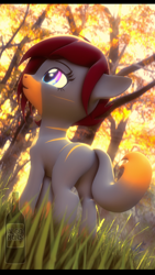 Size: 2160x3840 | Tagged: safe, artist:alcohors, oc, oc only, oc:carrot paw, species:earth pony, species:pony, 3d, female, mare, solo