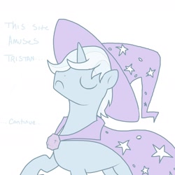 Size: 2400x2400 | Tagged: source needed, safe, artist:cymek, character:trixie, species:pony, clothing, rule 63, solo, tristan