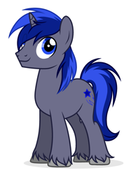 Size: 2327x3109 | Tagged: safe, artist:rioshi, artist:starshade, oc, oc only, oc:cosmic light, species:pony, male, simple background, solo, stallion, white background