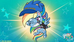 Size: 3840x2160 | Tagged: safe, artist:pirill, character:rainbow dash, species:pegasus, species:pony, my little pony:pony life, 20% cooler, backpack, calarts, cap, chibi, clothing, dab, emoji, female, fidget spinner, flying, fortnite, harsher in hindsight, hat, mare, monster energy, my little pony logo, ok boomer, ok brony, pony life drama, shirt, solo, sonic the hedgehog (series), stars, teen titans go, tik tok, vape, why, wings, zoomer, 😂