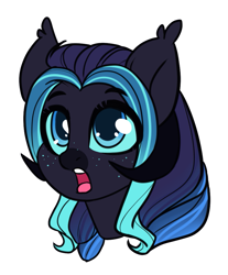 Size: 813x983 | Tagged: safe, artist:cloud-fly, oc, species:pony, bust, female, horns, mare, original species, portrait, seafin, simple background, solo, transparent background